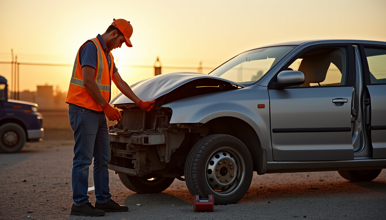Épaviste en train d