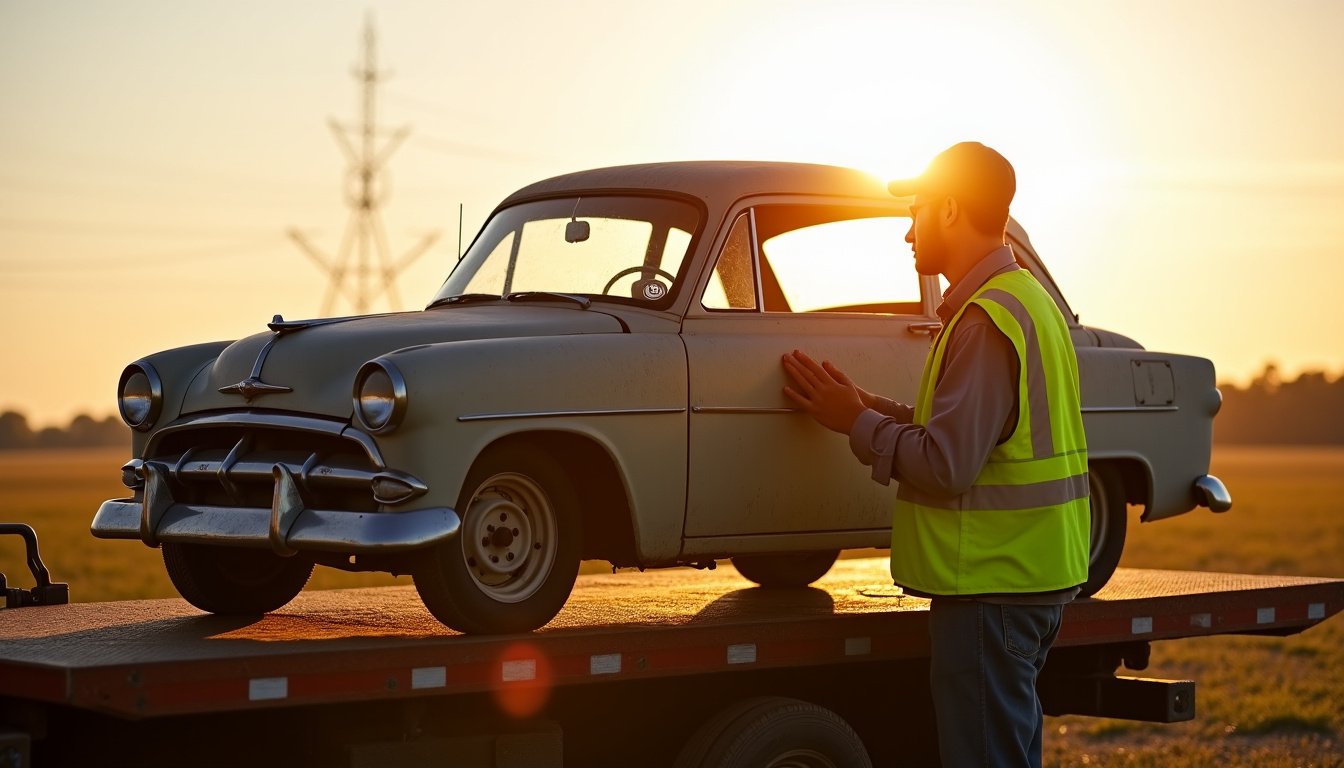 Épaviste en train d