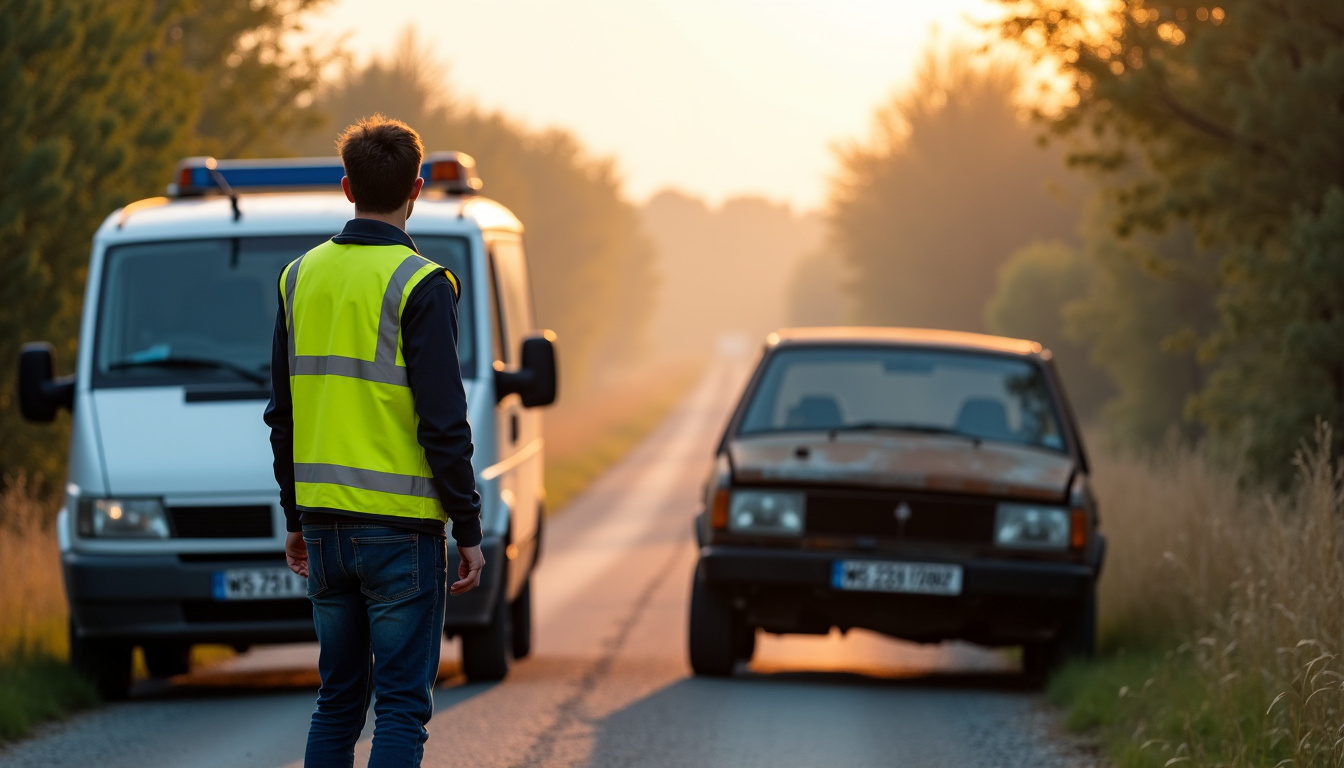 Intervention d’un épaviste agréé à Serches (02220) lors de l’enlèvement d’une épave