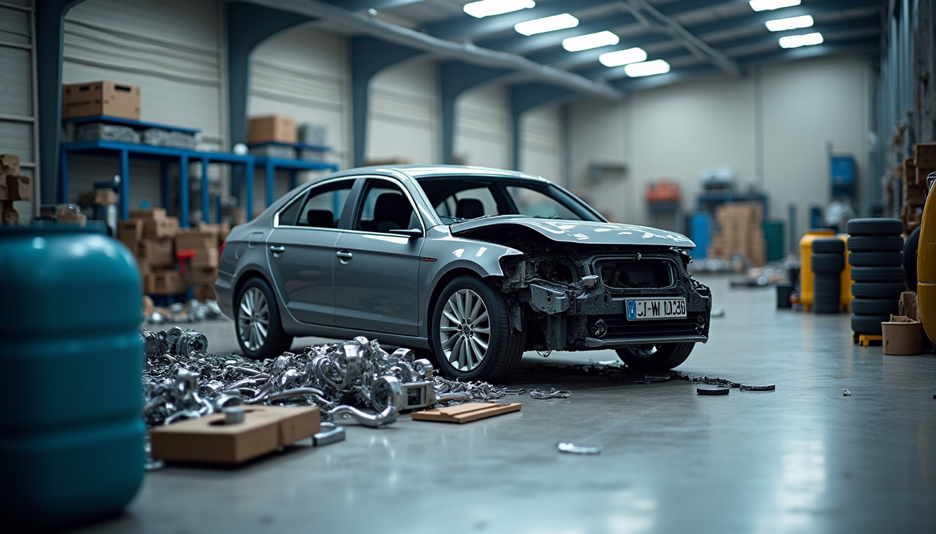 Processus de recyclage d’un véhicule dans un centre VHU agréé
