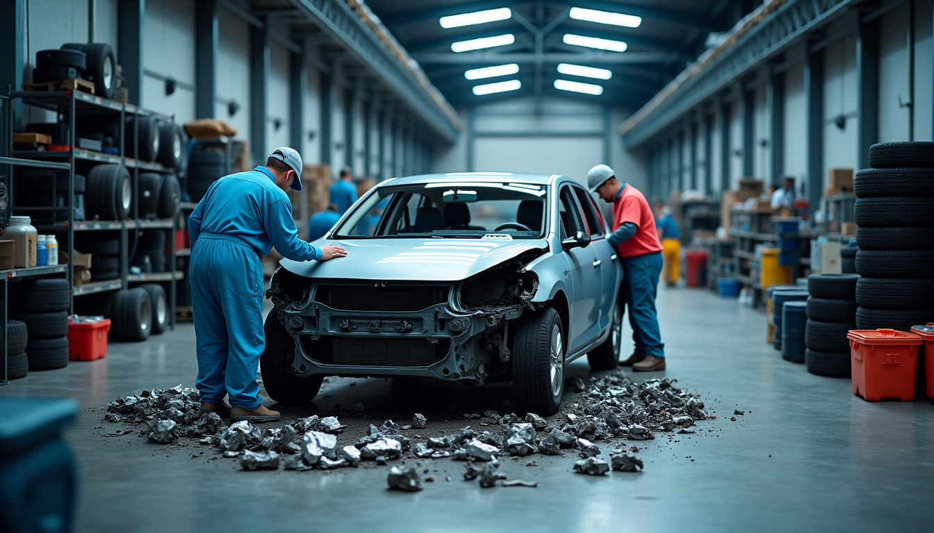 Processus de recyclage d’une épave dans un centre agréé VHU près de Prémont