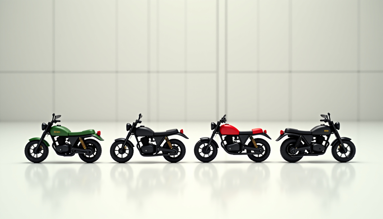 Tableau comparatif des modèles Mash 125cc: Seventy, Black Seven, X-Ride, Dirt Track