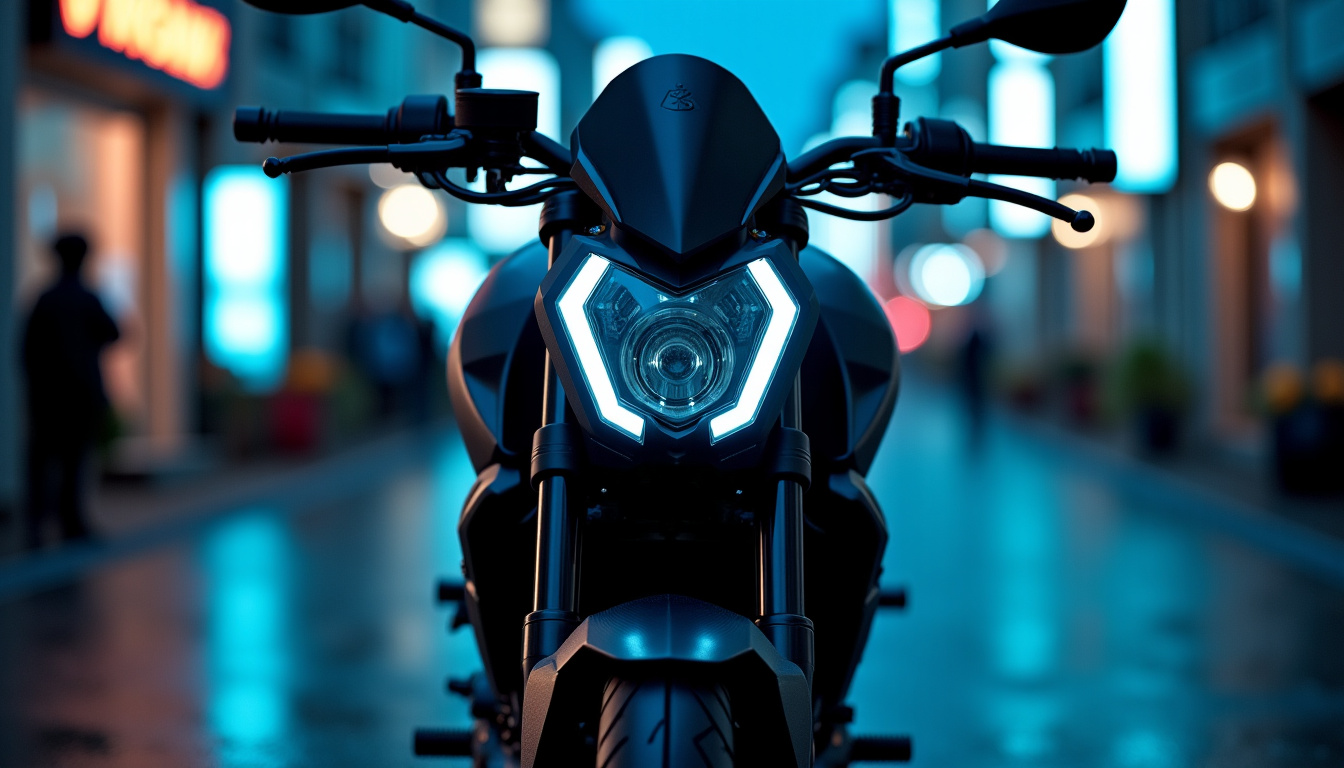 Vue avant de la Yamaha MT-125 montrant les phares et le design agressif