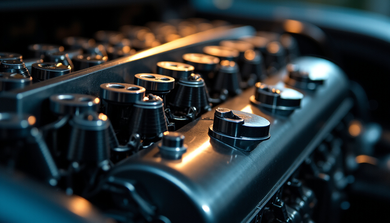 Vue intérieure du moteur V8 d