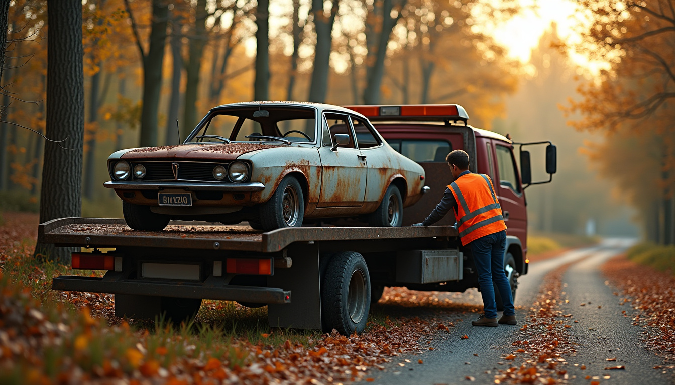 Épaviste en train d