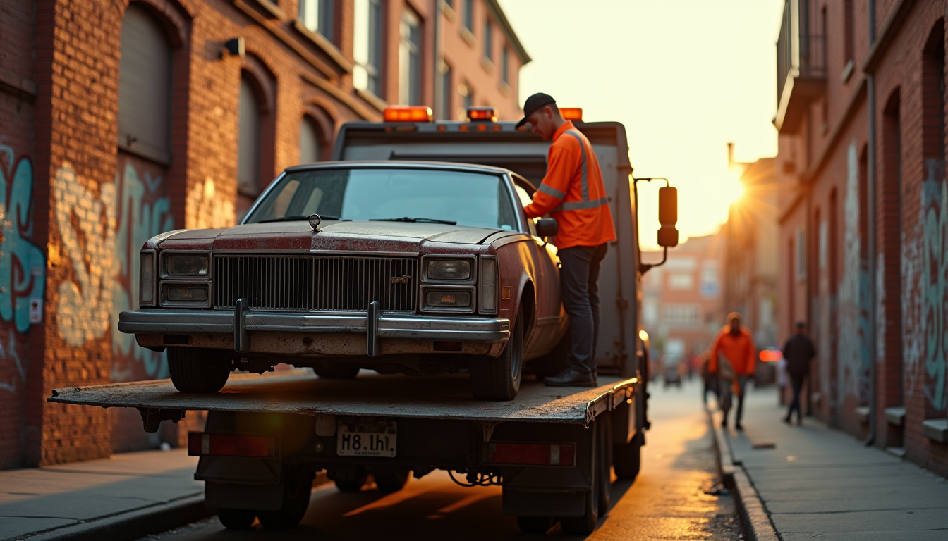 Épaviste en train d