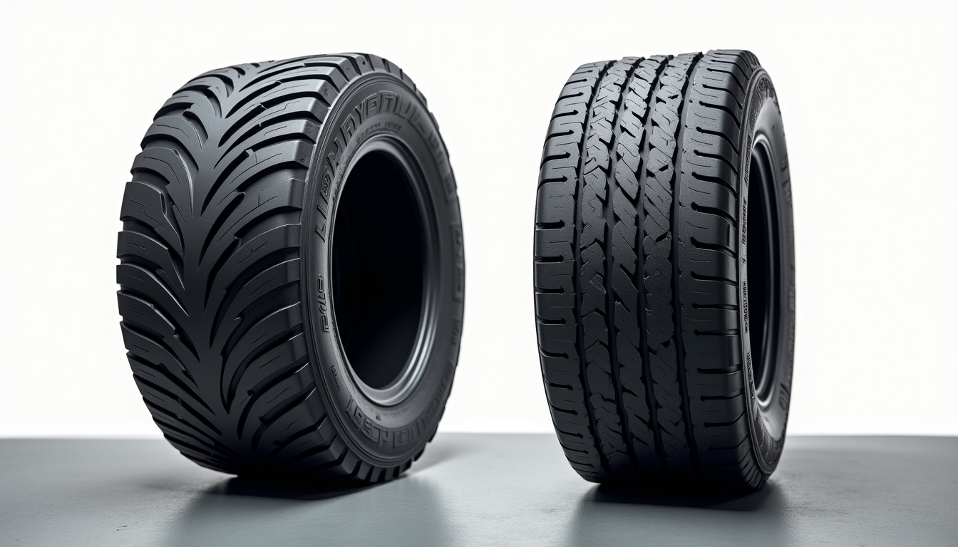 Comparaison visuelle de pneus Tracmax avec d