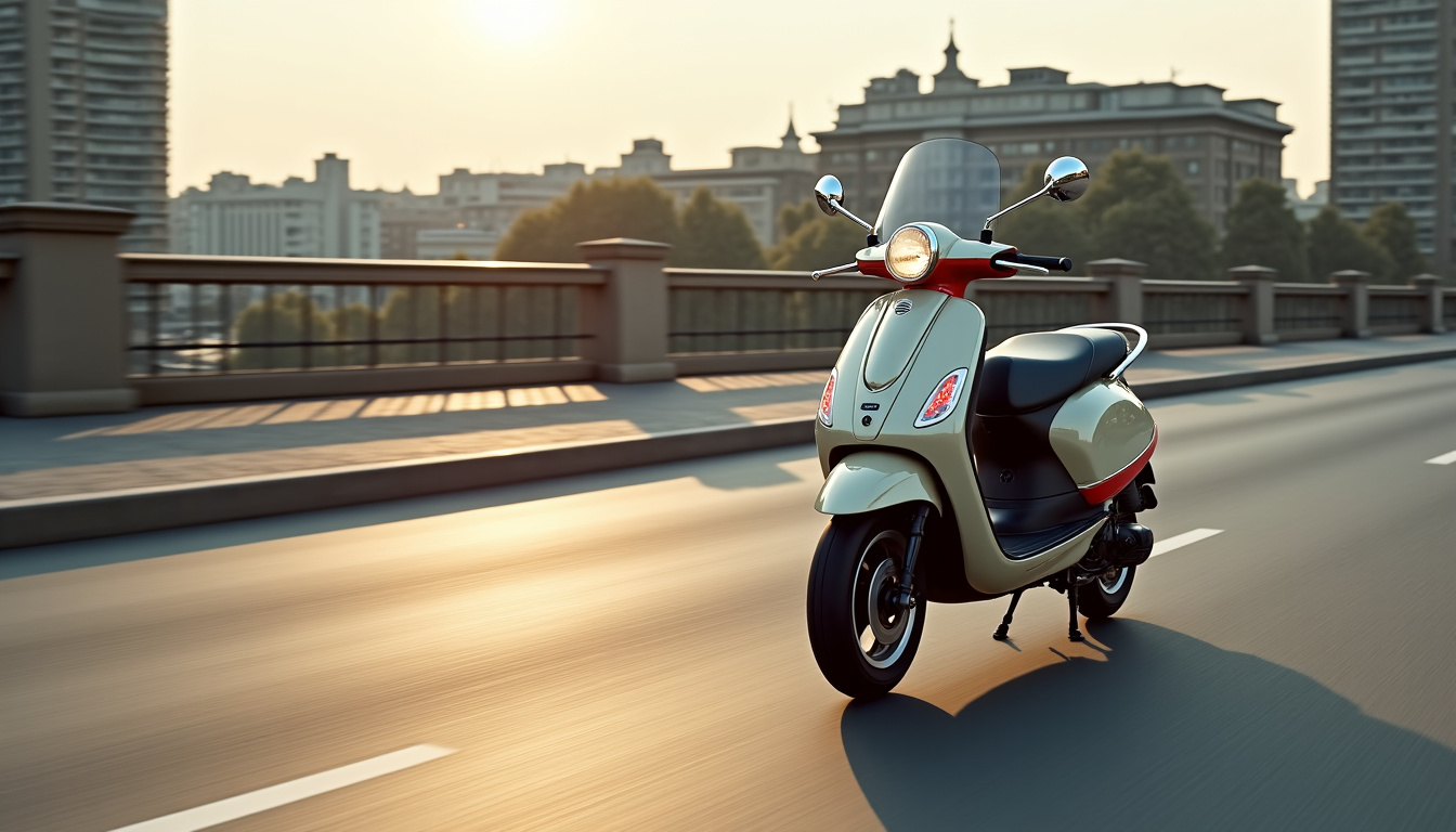 Derbi GPR 50 en vue de profil sur une route goudronnée