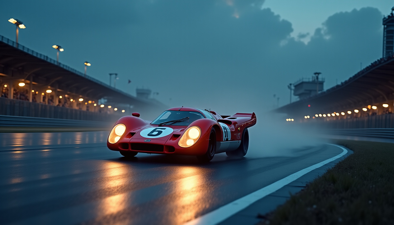 Porsche 917 en course lors de la saison 1971, victorieuse aux 24 Heures du Mans