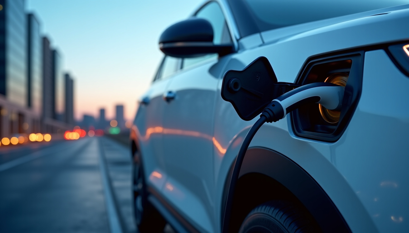 Xpeng G6 en charge sur une borne de recharge rapide, montrant le câble et le véhicule