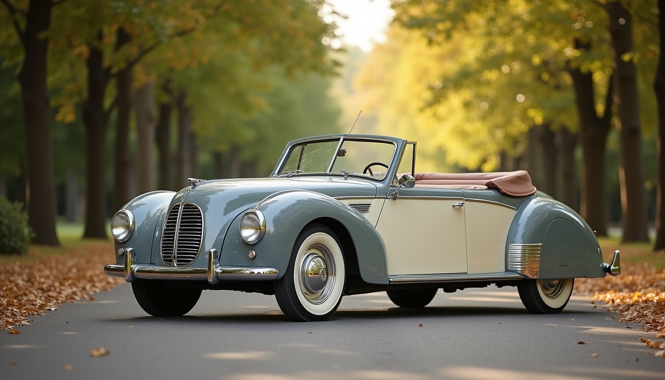 Cabriolet Renault Frégate réalisé par la carrosserie Letourneur et Marchand