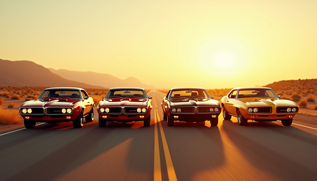 Évolution des quatre générations de la Pontiac Firebird de 1967 à 2002
