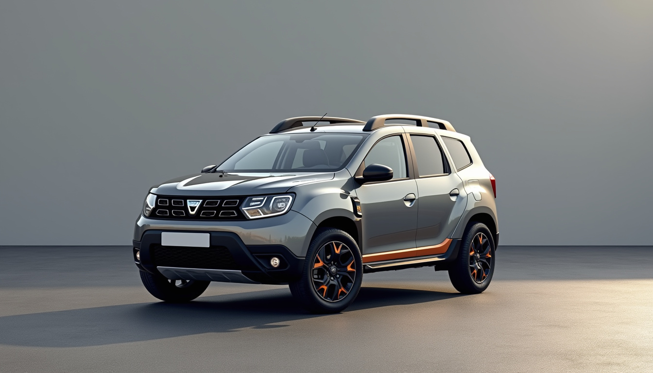 Vue extérieure du Dacia Bigster en finition Extreme avec éléments décoratifs brun cuivré et jantes 18 pouces