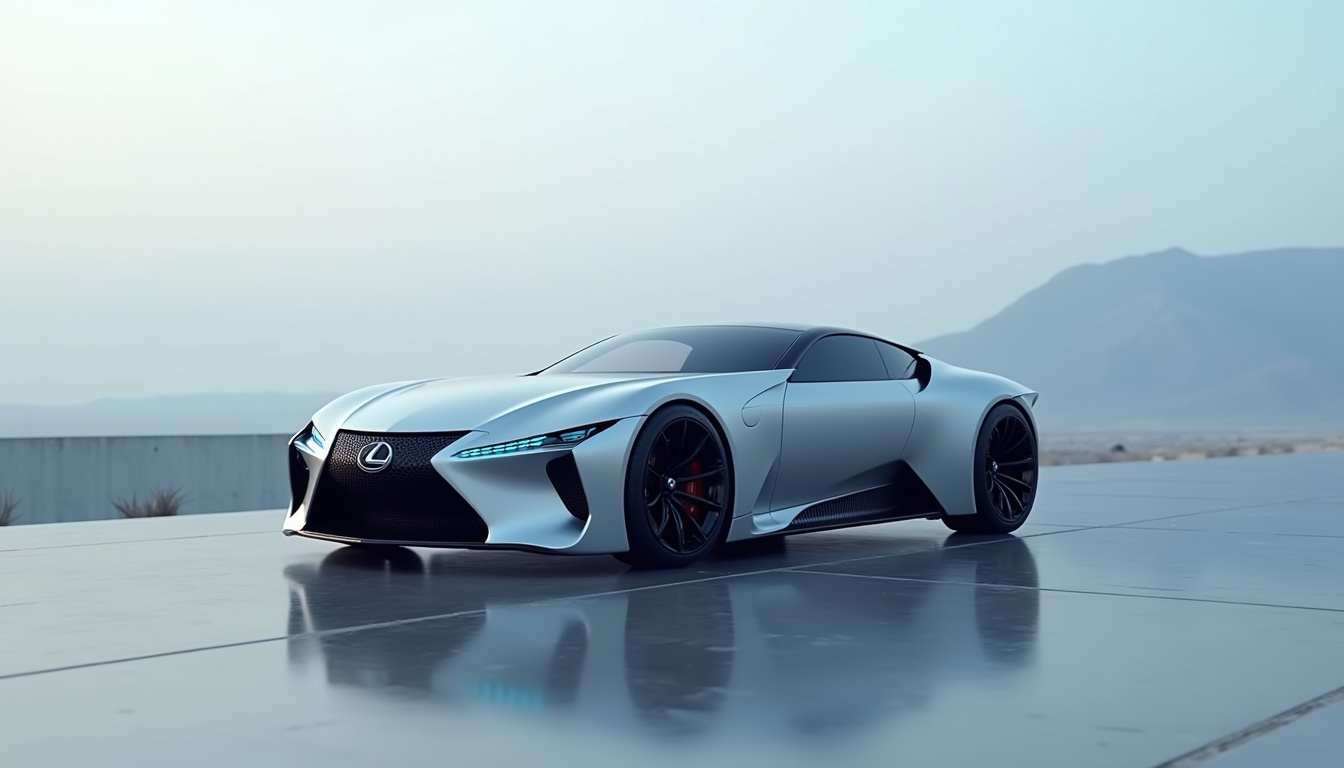 Concept d'une future Lexus LFA électrique inspirée du modèle original