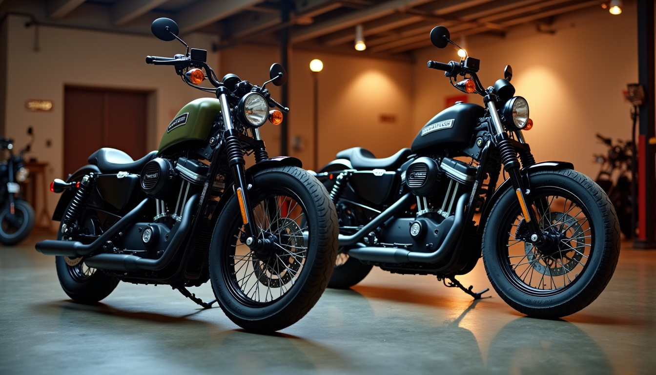 Évolution stylistique et technique de la Harley-Davidson Iron 883 sur plusieurs millésimes