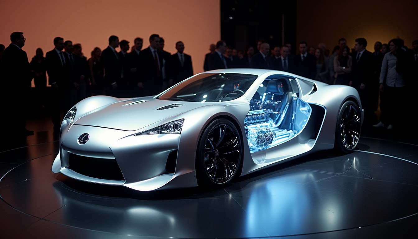 Prototype de la Lexus LFA lors de sa présentation au Salon de Detroit en 2005