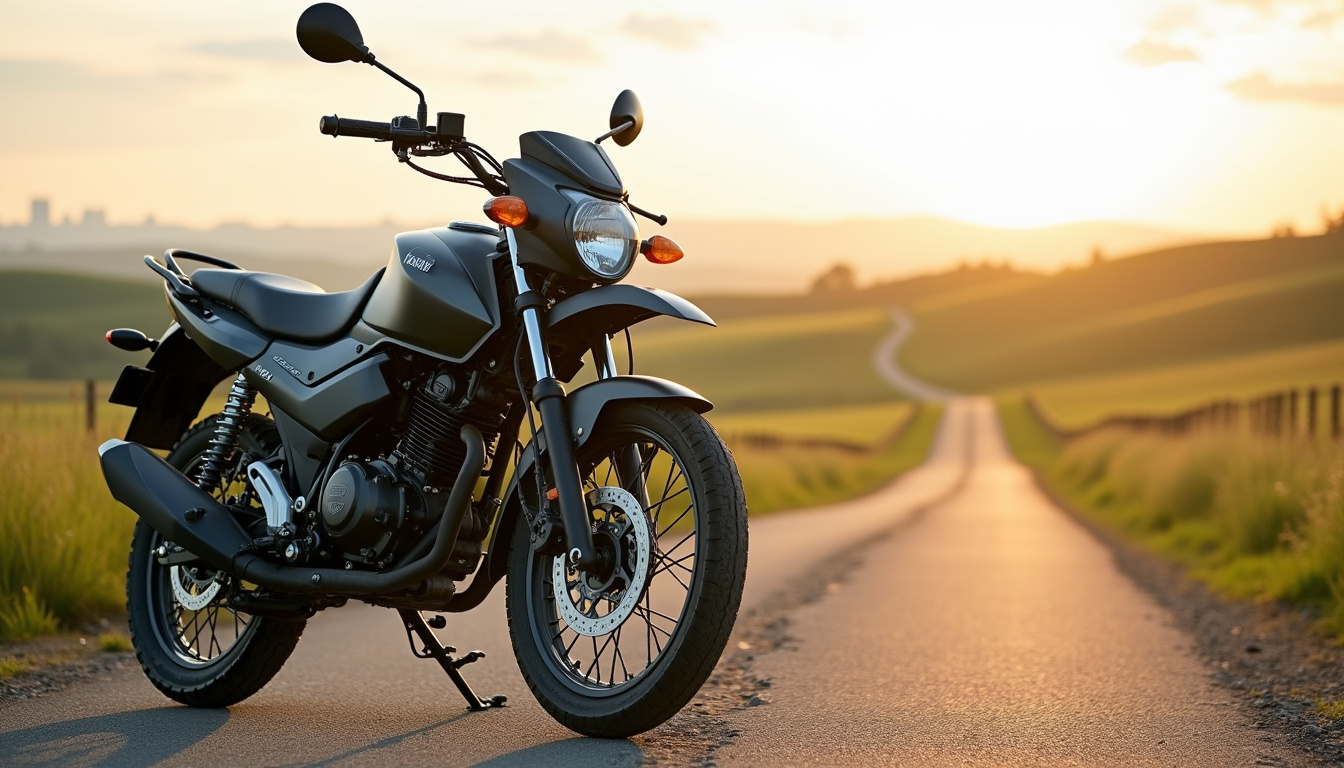 Yamaha TW 125 utilisée en ville et sur une route de campagne