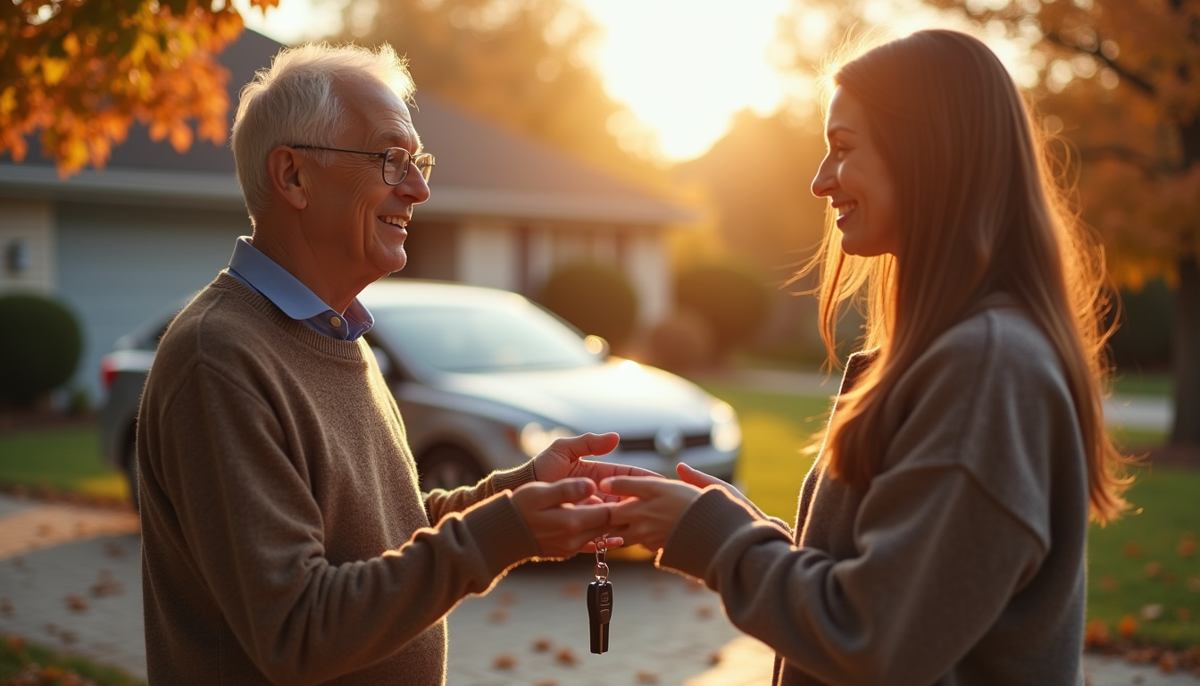 Une personne âgée donne sa voiture en 2026 : que faire ?